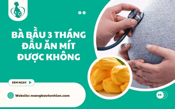Bà bầu 3 tháng đầu ăn mít được không