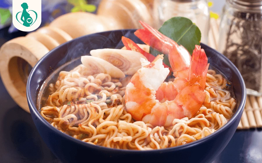 Bà bầu ăn mì tôm Hảo Hảo được không? [Giải đáp từ A-Z]