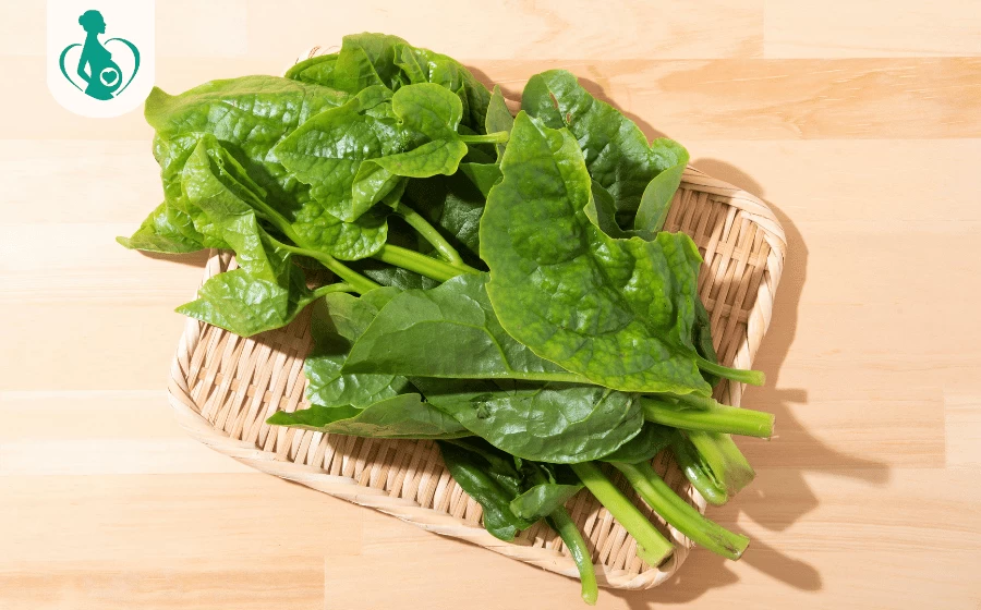 Bầu 3 tháng đầu ăn rau mồng tơi được không