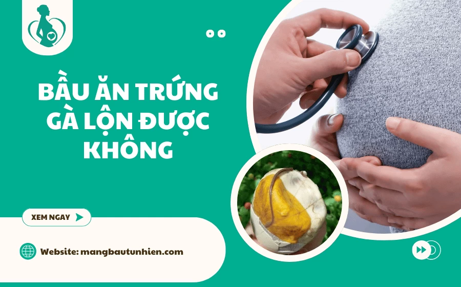 Bầu ăn trứng gà lộn được không