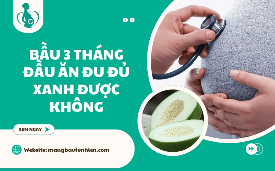 Bầu 3 tháng đầu ăn đu đủ xanh được không? [Giải đáp từ A-Z]