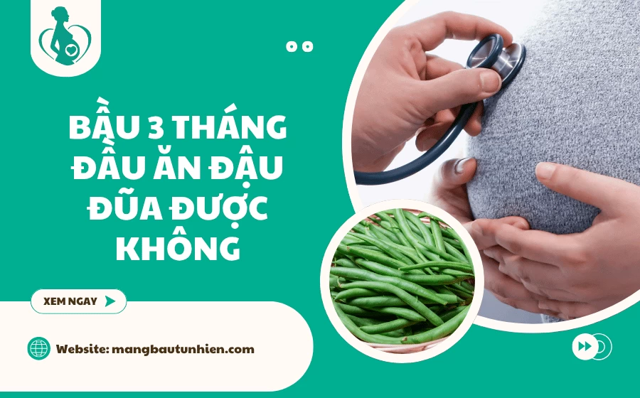 Bầu 3 tháng đầu ăn đậu đũa được không
