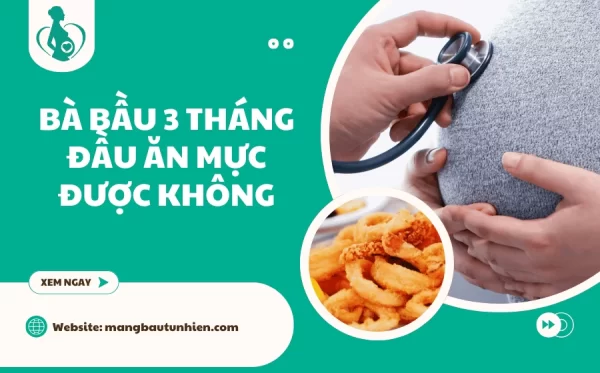 Bà bầu 3 tháng đầu ăn mực được không