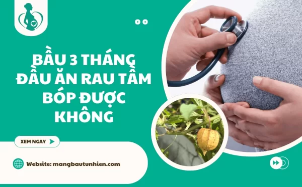 Bầu 3 tháng đầu ăn rau tầm bóp được không
