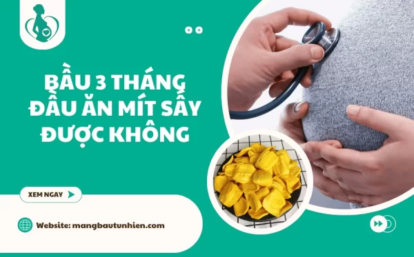Bầu 3 tháng đầu ăn mít sấy được không